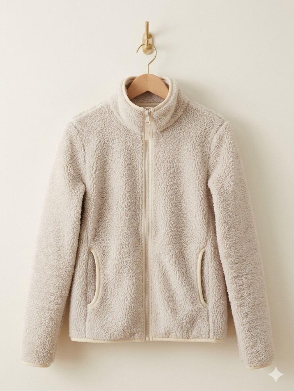 Uniqlo Cozy Sherpa Full Zip Jacket Size Medium